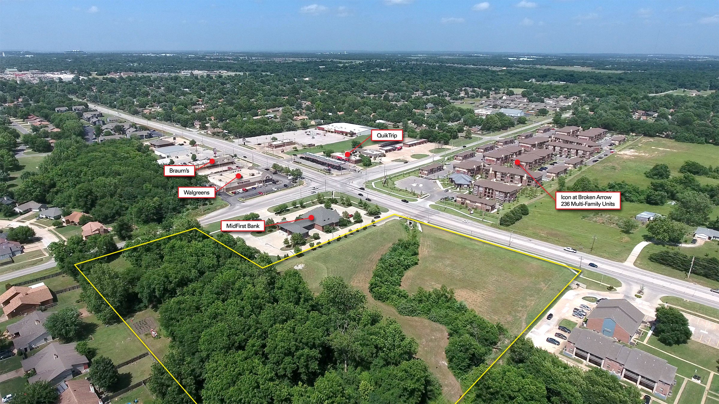 Property photo 1 - IMPORTANT SEALED BID REAL ESTATE AUCTION - 6.56+/- ACRES IN BROKEN ARROW, OKLAHOMA